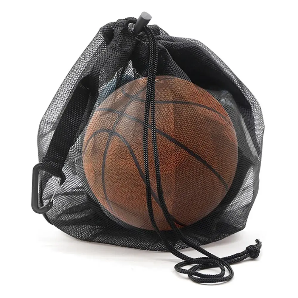 

Adjustable Basketball Single Bag Multifunctional Drawstring Mesh Shoulder Bag Effortless Carrying Large Capacity