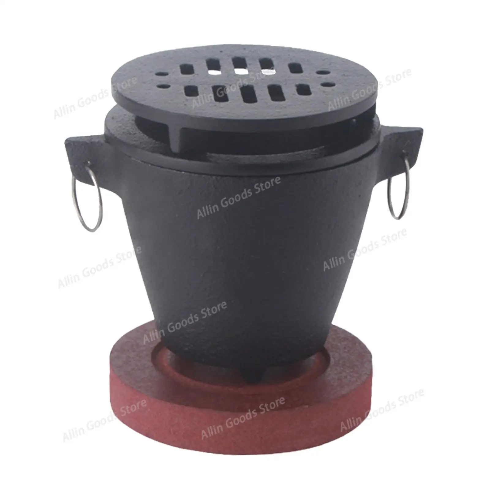 Portable Mini Cast Iron Stove, Single Person Constant Temperature Alcohol Burner for Coffee Heating & Outdoor Barbecue