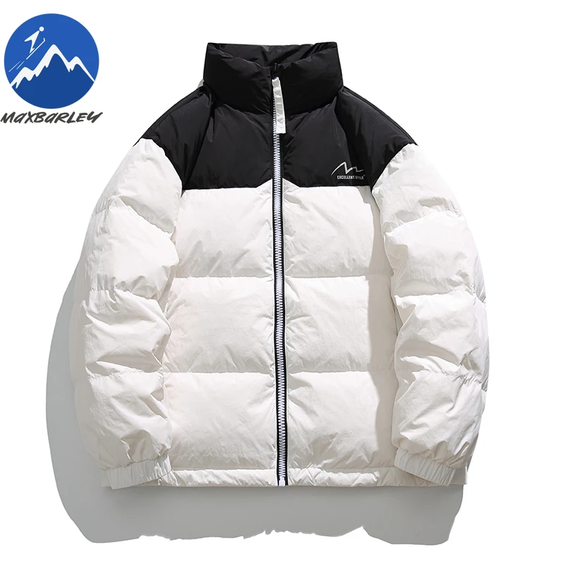 Maxbarley Down Jacket Leisure High Street Windproof Stain Resistant Filler Down Bead Craft New Standard Insulated Winter Coat