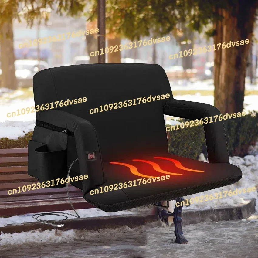 

In Stock Outdoor Seat Cushion Heated Chair Camping Bleacher Stadium Seats Recliner Chair With Heating And Massage