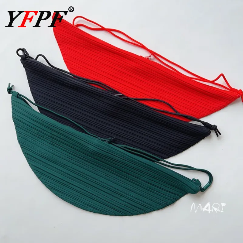 

YFPF Miyake Pleated Design Women's Bags Solid Color Versatile Shopping Travel Diagonal Bags Fashion New Female Office Lady