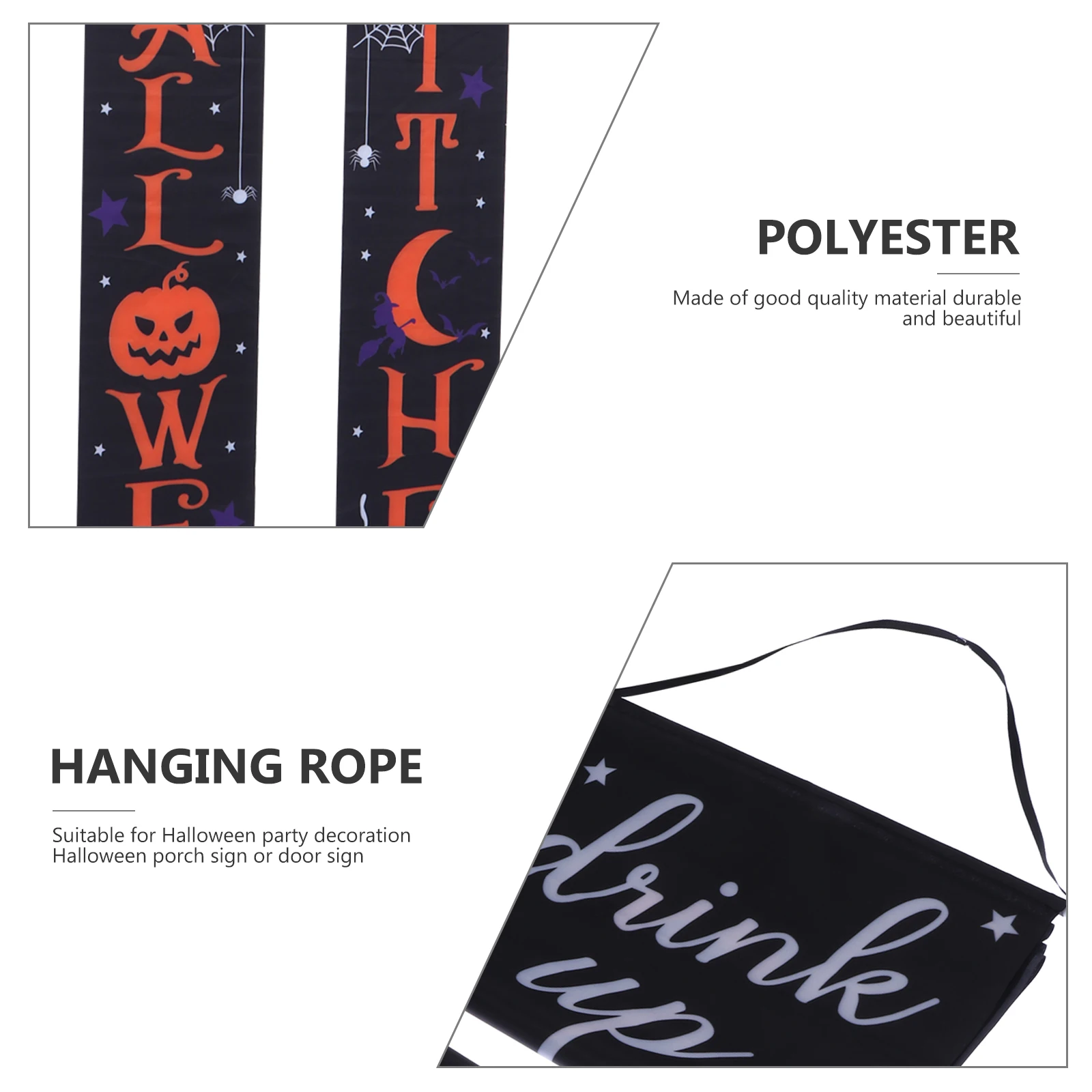 

1 Set Halloween Party Decorations Funny Door Pendants Wall Window Hanging Signs Printed Porch Yard Home Decorative Props