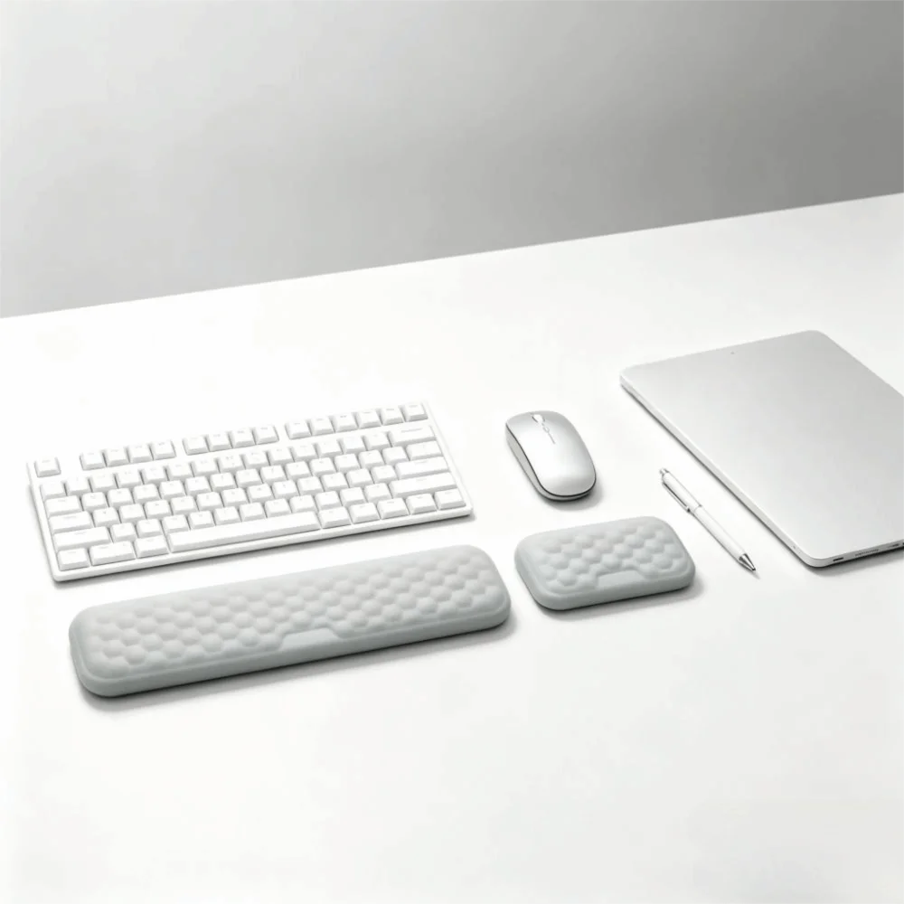 Easy Typing Foam Mouse Pad Relax Comfortable Mouse Wrist Rest Ergonomic Design Non-Slip Base Wrist Pad Office