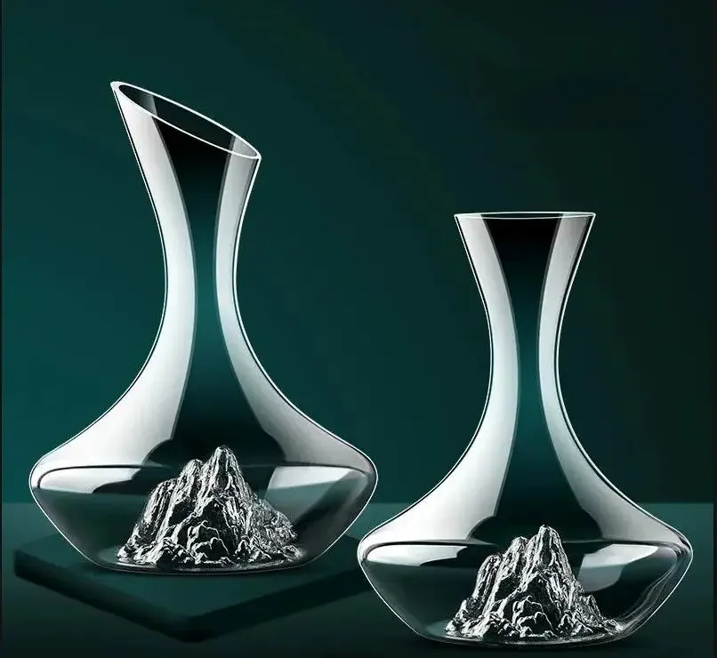 Iceberg Decanter Transparent Glass Brandy Champagne Wine Bottle Dispenser Family Party Set Supplies