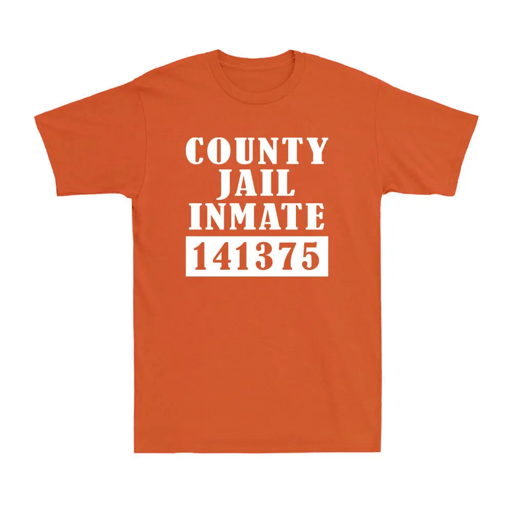 County Jail Inmate T-Shirt Halloween Costume Tee Prison Funny Men's T-Shirt