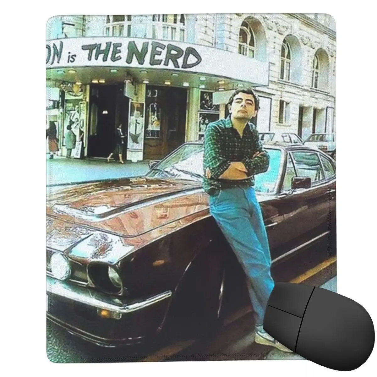 

Винтажный коврик для мыши Cool Rowan Atkinson Aka Mr Bean, 7x9 дюймов (22x18 см), для компьютера, клавиатуры, игрового ПК, ноутбука, настольный коврик