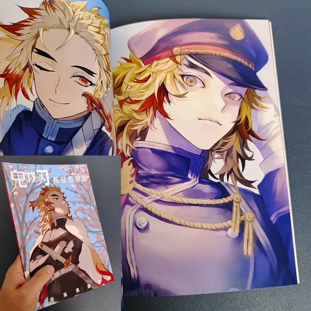 

Demon Slayer - Kyojuro Rengoku Art Collection Book Illustrations Artwork Album Manhwa Cartoon Characters potho book for fans 202