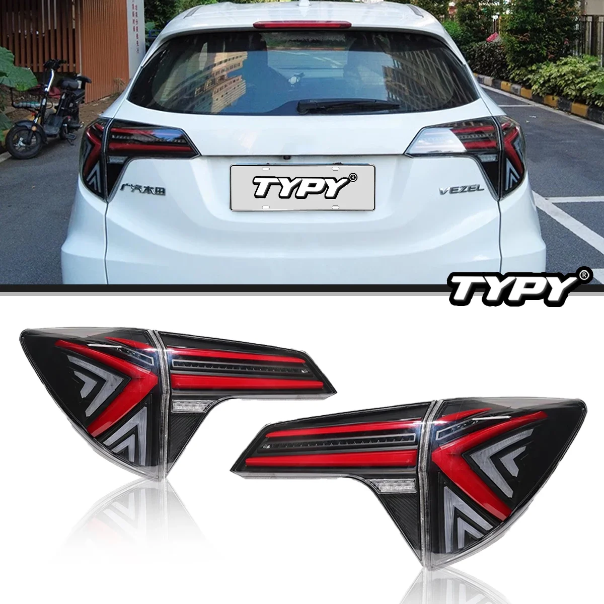 

Автомобильные фары для Honda Vezel, задний фонарь 2015-2022, светодиодный задний фонарь для проектора, дневные ходовые огни, автомобильные аксессуары