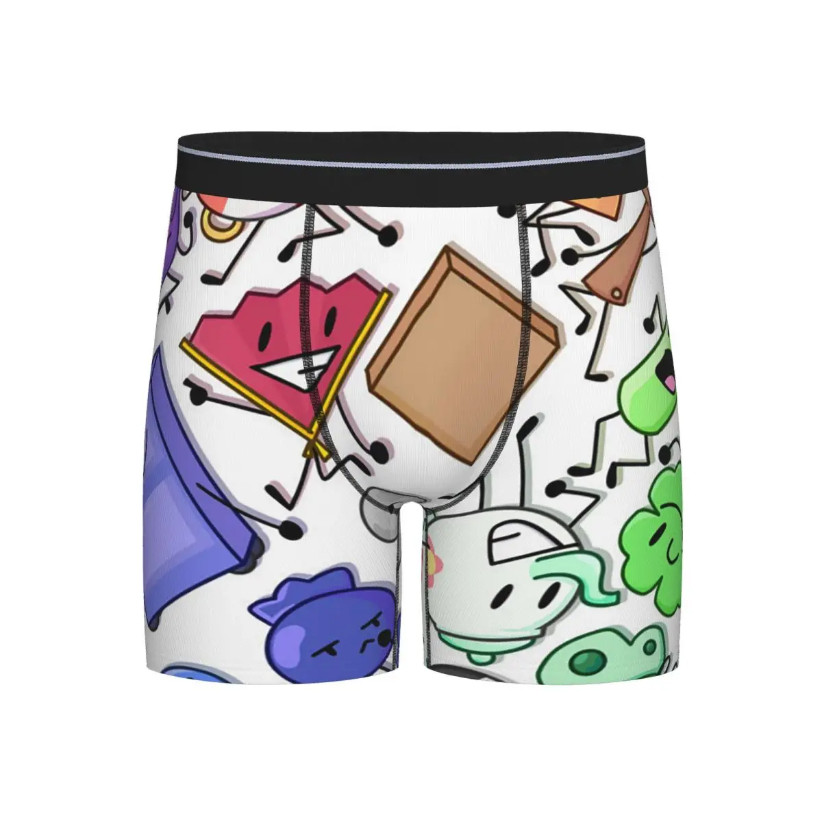 

Long Boxer Underpants Shorts BFDI Inanimate Battle For Dream Island Anime Panties Men Comfortable Underwear for Homme Man Gifts