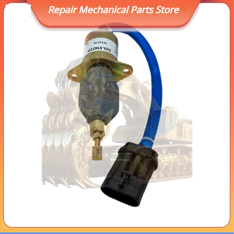 

Соленоид отключения топлива двигателя, часть строительной техники, модель 4089574 3931570 3935649