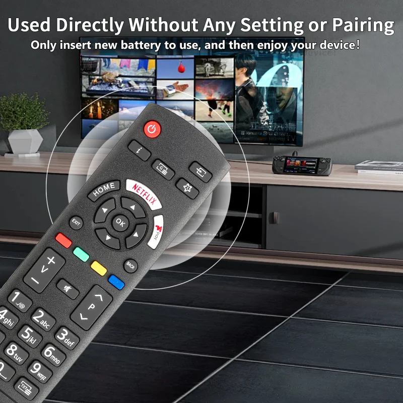 RC42129 For Panasonic Remote Control Compatible With Panasonic LED TV TX-43HX580E TX-43HX582E TX-43HX585E TX-43HX600E TX-43HX602