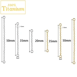1Pcs Titanium Connector Chain For Nose Ring Clicker Tragus Cartilage Helix Earring Body Piercing Jewelry Accessory 20/35/50mm