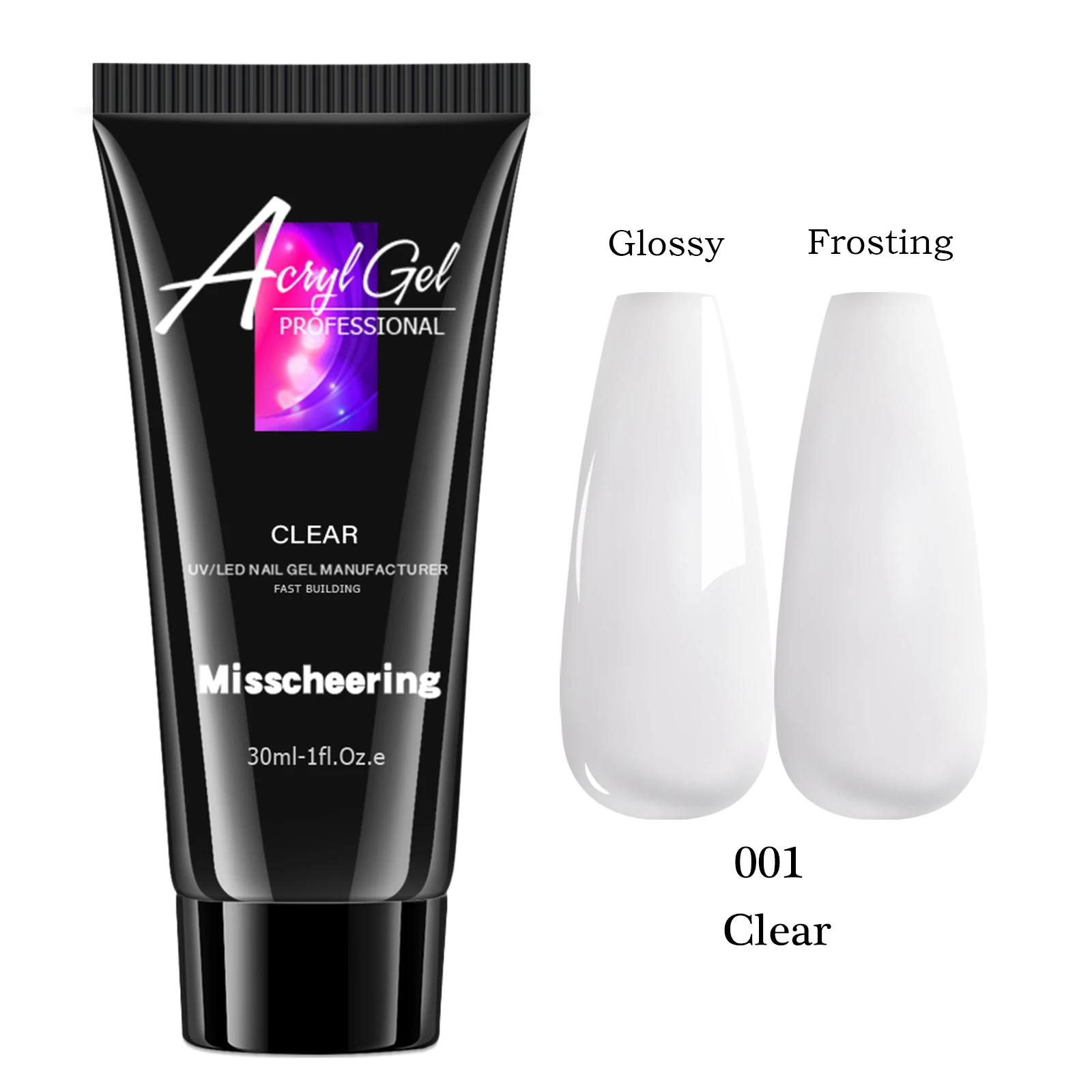 30 ml Einfarbig Nagel Verlängerung Gel Nagel Bauen Poly Acryl Gel Uv Led Schnelle Verlängerung Von Kristall Modell Schmerzlos kristall Kleber