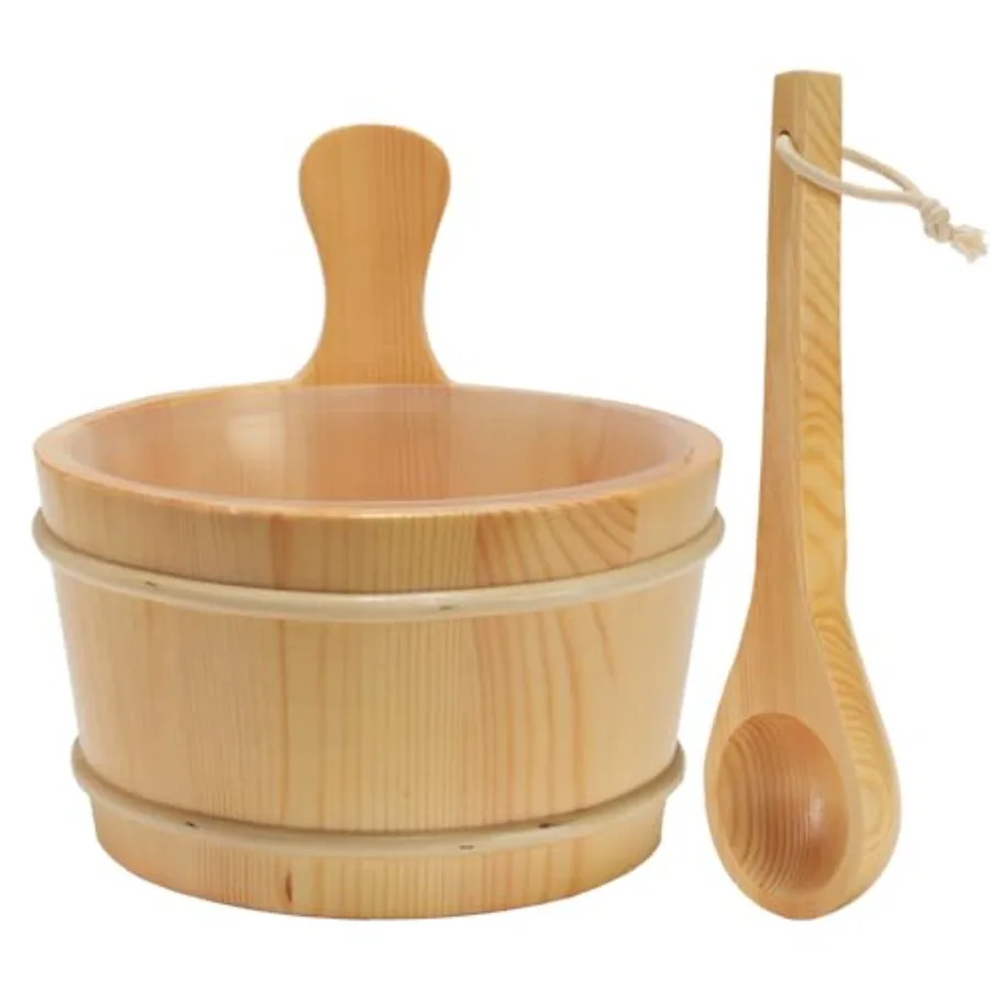 

Sauna et and Ladle Set Woo Sauna et Sauna cessories urySauna Wood et Kit Gallon 4 Liters for Sauna Steam Room Indoor Outdoor