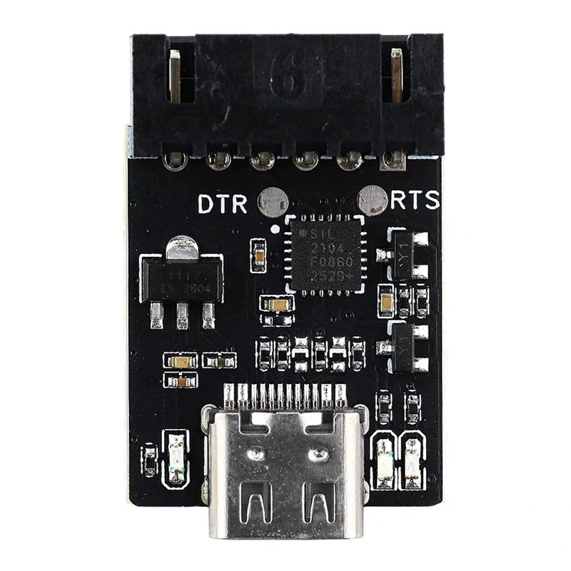 Super Sale CP2104 USB-to-TTL Serial Downloader Module - ESP32 Programming/Flashing Board (Includes Ribbon Cable)