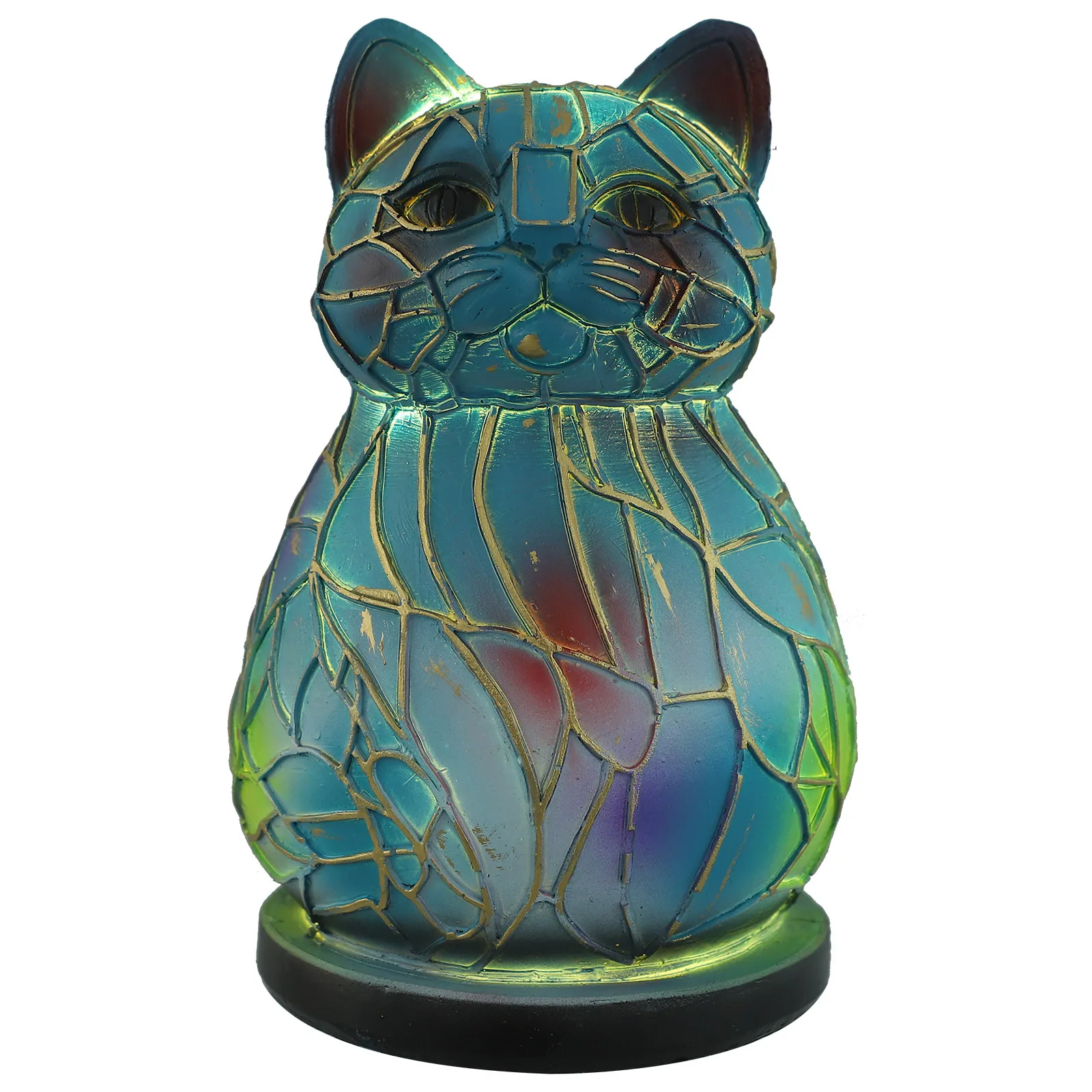 

Cat Shaped Resin Lamp Aesthetic Desk Lighting Unique Bedroom Nightst Lamps Animal Crafts Long Lifespan Elegant Gift