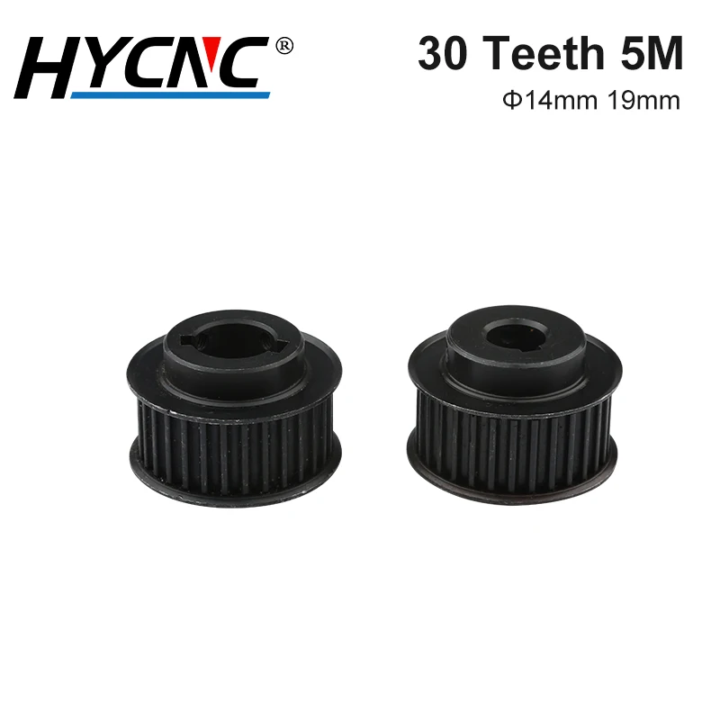 

30 Teeth 5M Timing Pulley Hole 14mm 19mm Synchronous Pulley 30T For HTD5M Synchronous Belt Drive Pulley 3D Printer Parts