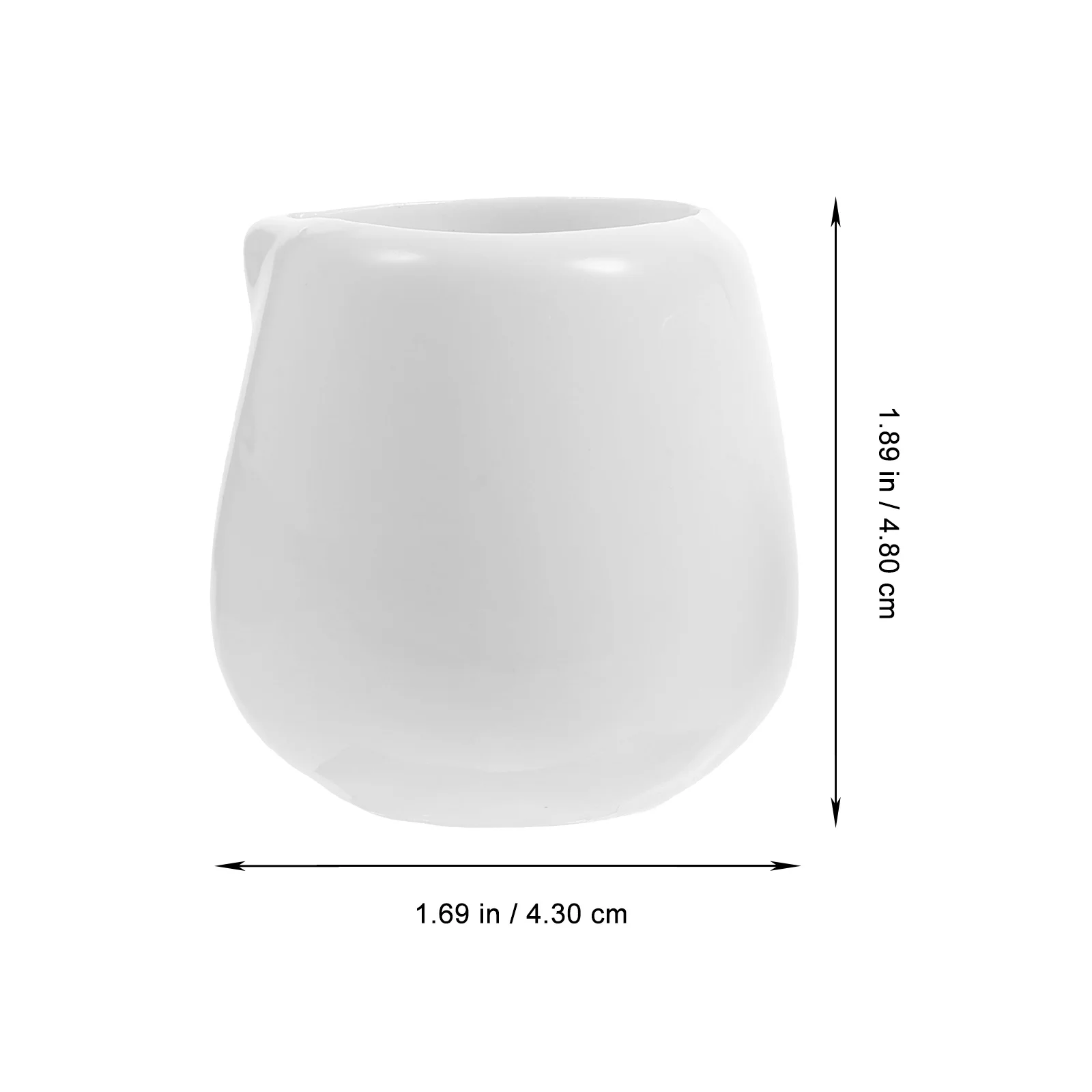 

6Pcs Ceramic Milk Jugs Multipurpose Sauce Holders Practical Coffee Cups Kitchen Supplies Elegant Smooth Design