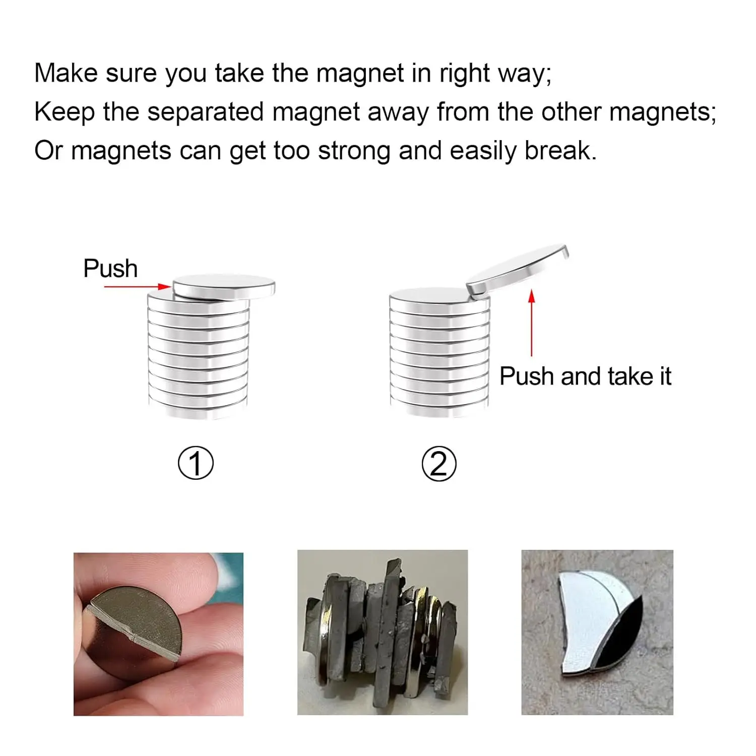 10x2/12x2/15x2mm Runde Kühlschrankmagnete, Mehrzweck-Kühlschrankmagnete für Handarbeiten, Fotowände & Dokumentenfixierung – Detail 3