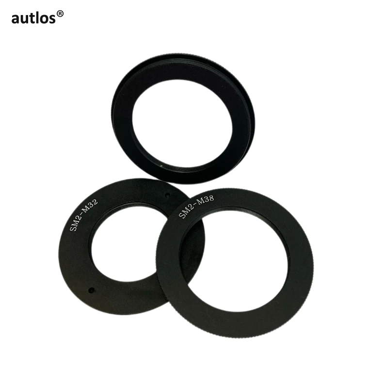 SM2 to M32 M38 Metal Adapter Ring Microscope Objective Lens Adapter Ring for Some Nikon or Lab Equipment