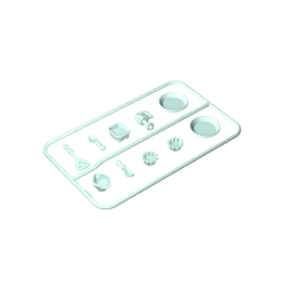 Gobricks GDS-90096 Panel de utensilios de cocina para muñecas compatible con lego 93082b bloques de construcción educativos DIY para niños técnicos