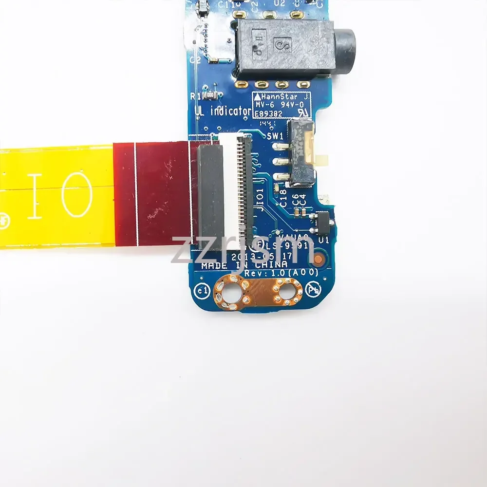 لديل خط العرض E7440 E7450 محمول USB الصوت جاك واي فاي اللاسلكية التبديل زر الطاقة مجلس VAUA0 LS-9591P LF-9591P LS-A961P #3