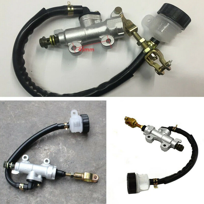 

A57E-Universal 45Mm Motorcycle Rear Brake Master Cylinder With Fluid Reservoir For Pit Dirt Quad ATV Bike