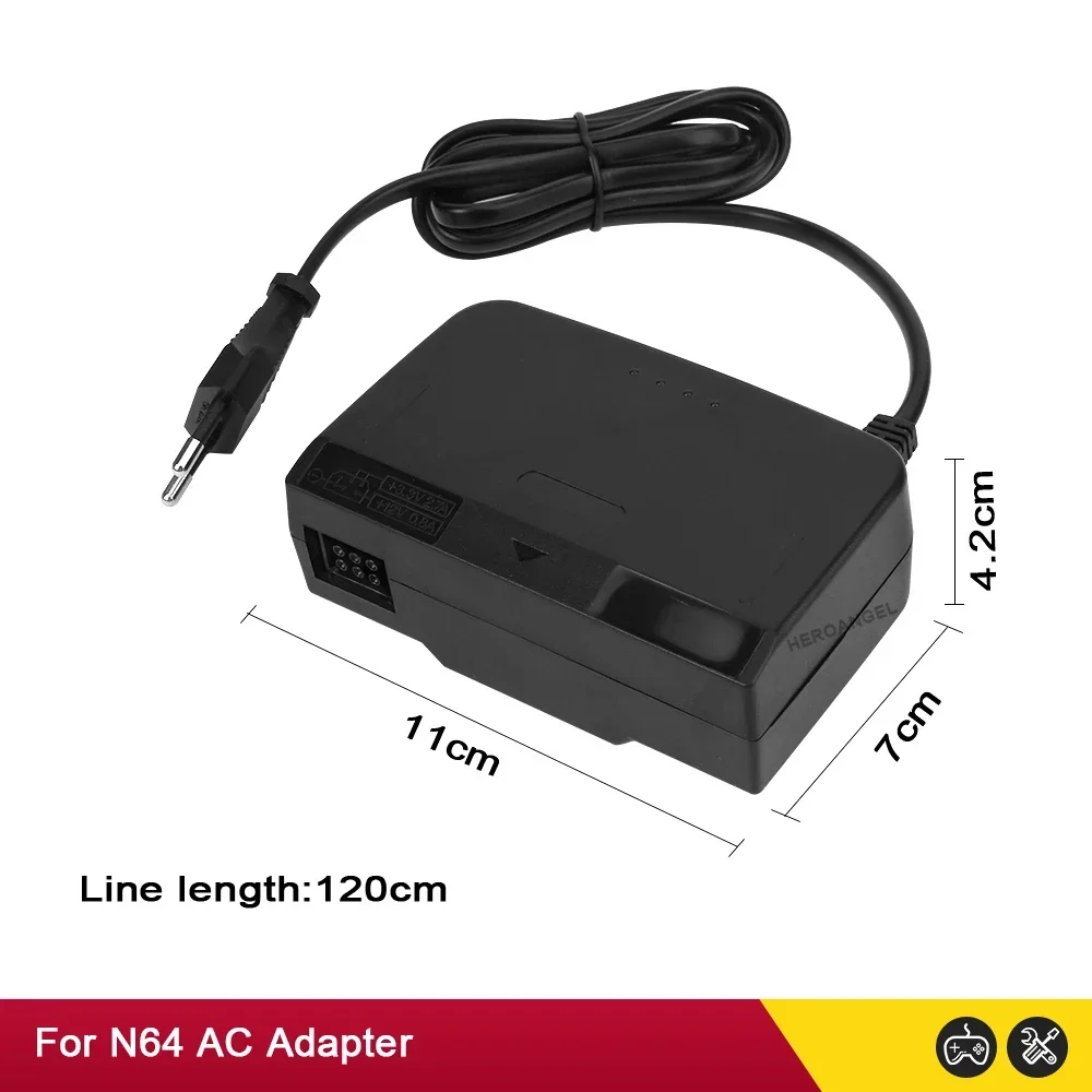Neues Adapter-Netzteil-Ladekabel mit EU-US-Stecker für N64-Konsole, AC-Adapter-Ladegerät, Gaming-Zubehör – Detail 13