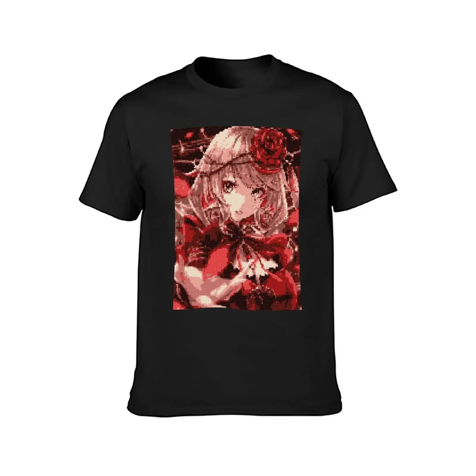 anime pixel art T-shirt summer top new edition shirts graphic tees oversizeds men graphic t shirts