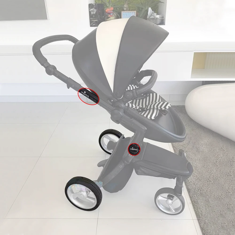 Custom Tire For Mima Xari Rear Wheel All Terrain Tyre Cover PU Tubeless With Tread DIY Replacement Baby Buggy Accessories