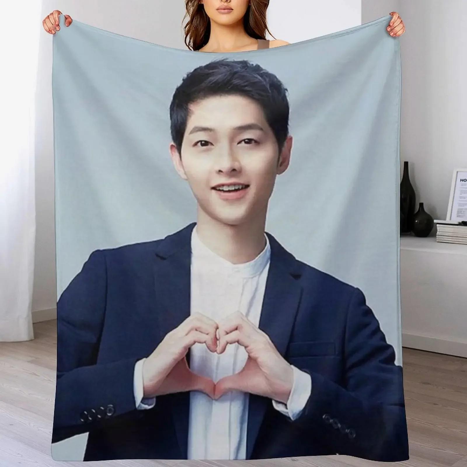 

Song Joong ki Throw Blanket Beach manga for sofa blankets ands Blankets