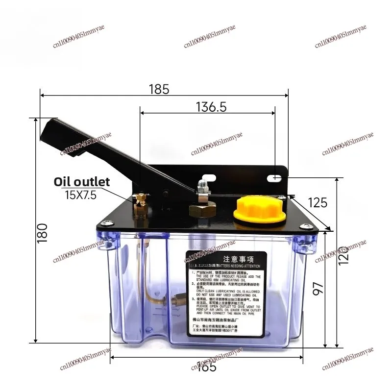 Hand lubrication pump Oil injector Oil injector Engraving oil pump