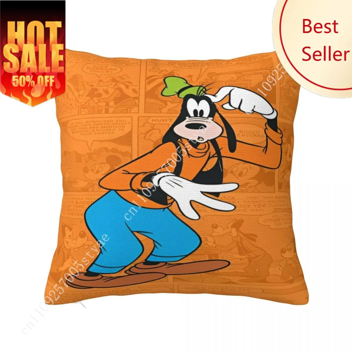 

Goofy Dog Pillowcase Disney Cartoon Pillow case Soft Sofa Bed Decoration Child Holiday Party Boy Girl Gifts Custom Pillow Cover