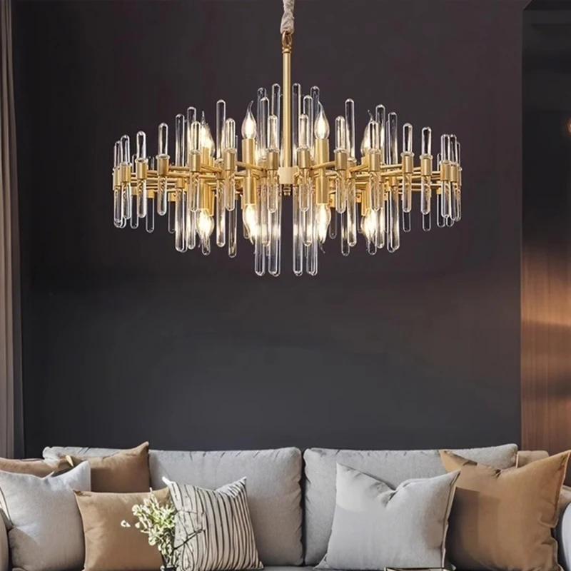 

Modern Luxury Crystal Chandeliers Suitable for Kitchens and Restaurants Board Living Room Bedroom Pendant Lamp Lighting Fixture