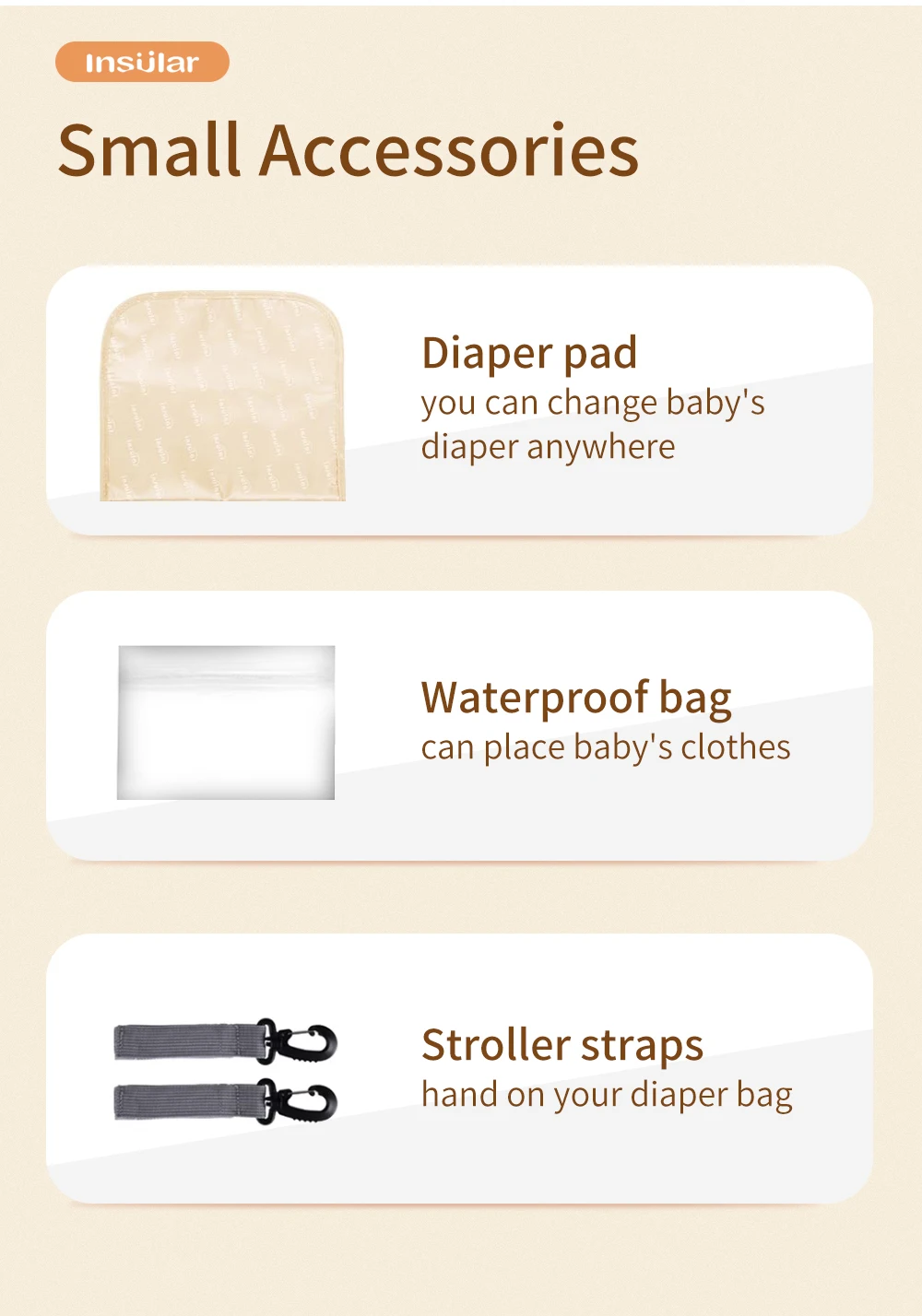 INSULAR Mummy Backpacks Baby Diaper Nappy Bags Maternity Storage Handbag Outdoor Mommy Travel Packs Waterproof Multi-functional