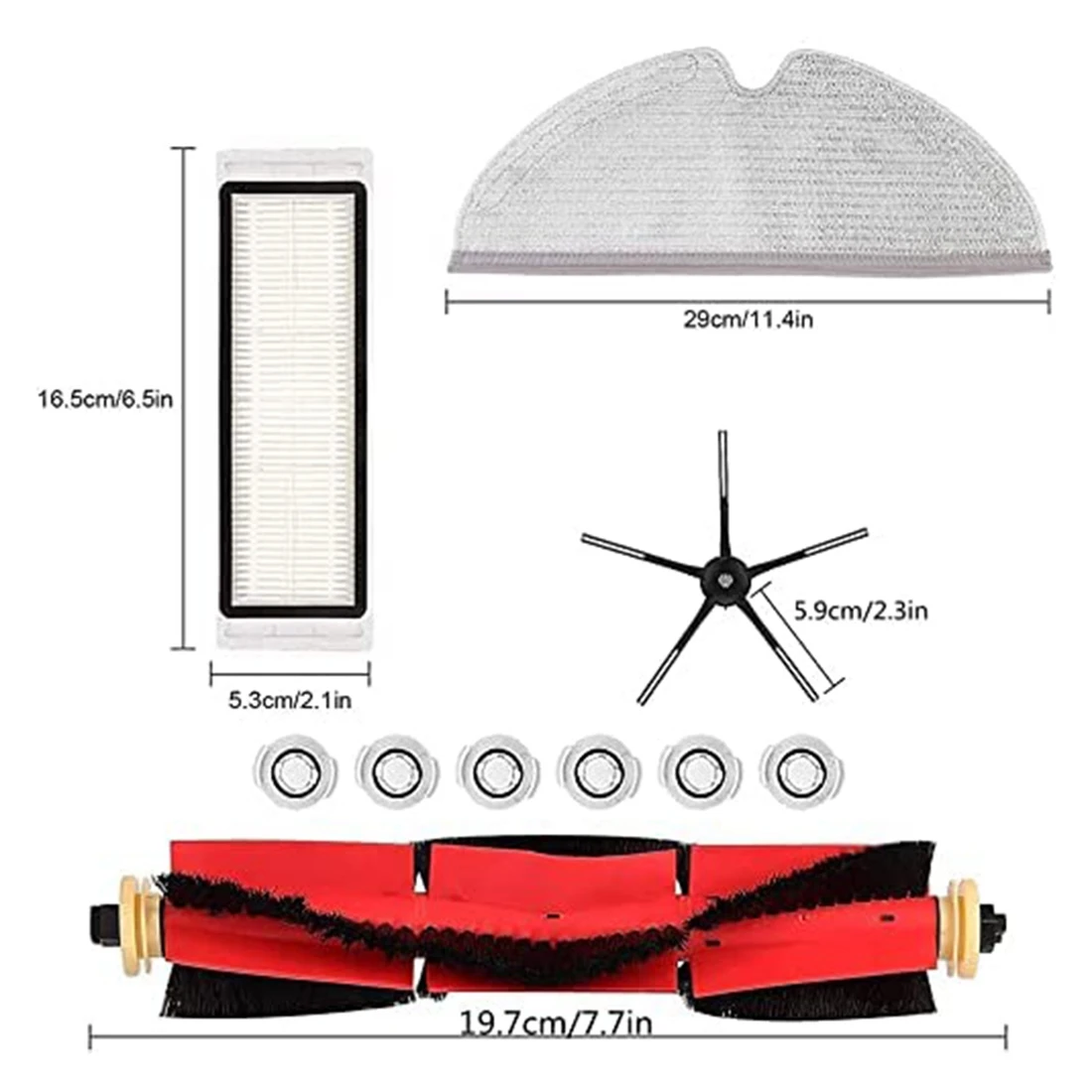 الترويج! ملحقات لـ Xiaomi Robot Vacuum S5، قطع غيار لـ Xiaomi Roborock S5 S6 Maxv S5 S50 S51 S55