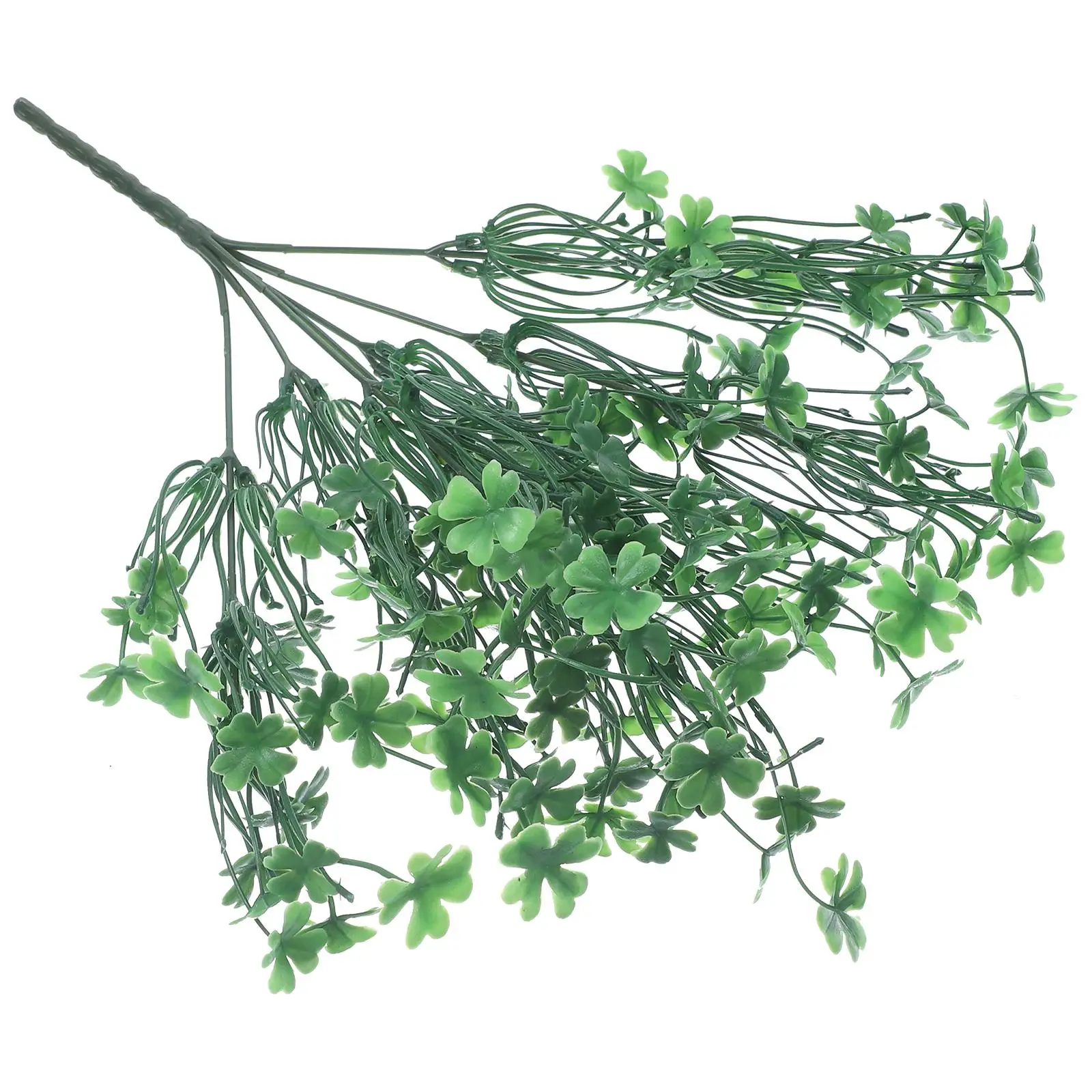 

Decorative Flower Green Plants Shamrock Fake Realistic Faux Patrick Artificial Handmade Rustic Home