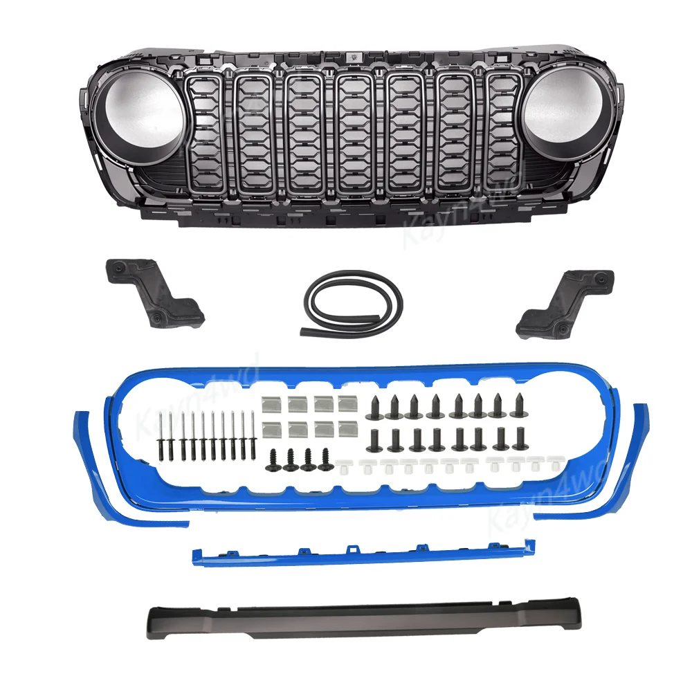 Offroad 4x4 Accessoires Meerdere kleuren 20e verjaardag voorbumper racing grills voor 2018-2025 Jeep Wrangler JL JT