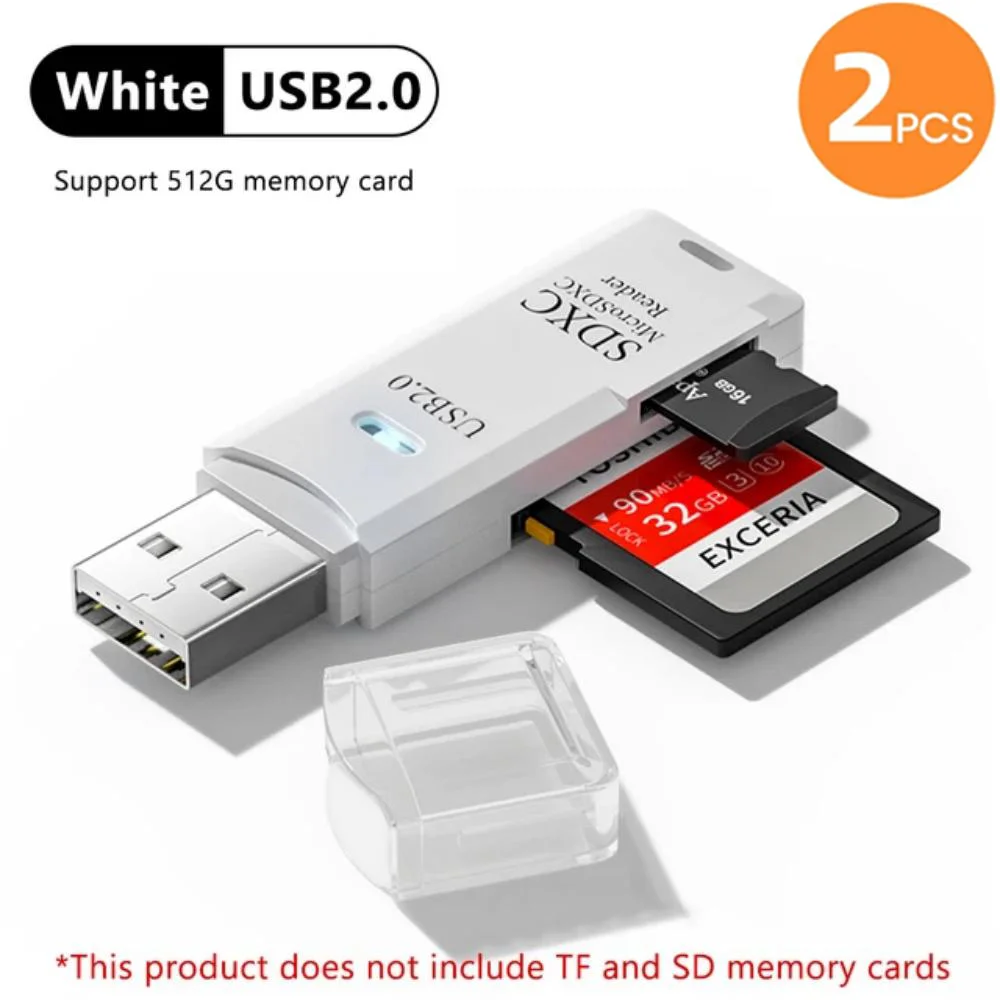 2-in-1 multifunctionele USB 3.0-kaartlezerMicro SD TFMemoryCardReaderUSBFlashDrive-kaartlezerAdapter voor pc-laptops Accessoires - afbeelding 1