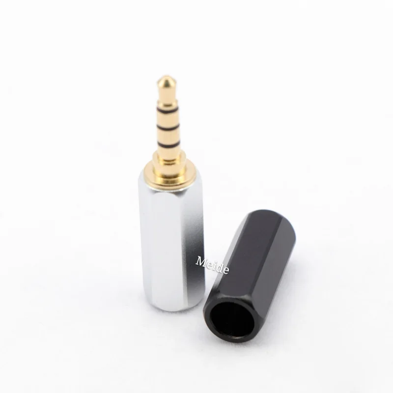 HIFI Gold Überzogene 2,5mm 3,5mm 4,4mm 3 4 5 Pole Stereo Ausgewogene Kopfhörer Kopfhörer Stecker 2,5 3,5 4,4 für DIY