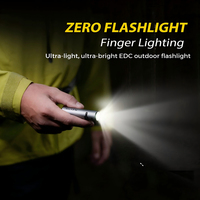 FLEXTAIL ZERO FLASHLIGHT - 47g 1200 Lumens EDC Flashlight, 7 Light Modes with Replaceable and Rechargeable Battery