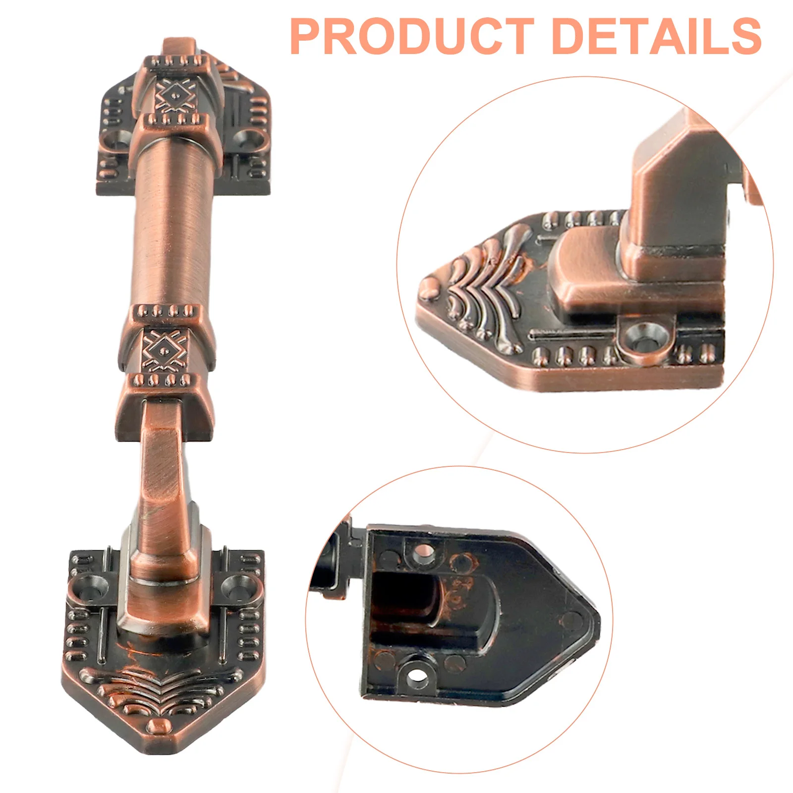 مقبض باب من سبائك الألومنيوم على الطراز الأوروبي العتيق مع تصميم مكشوف لخزائن الأبواب المنزلقة وخزائن الملابس مقاومة للصدأ