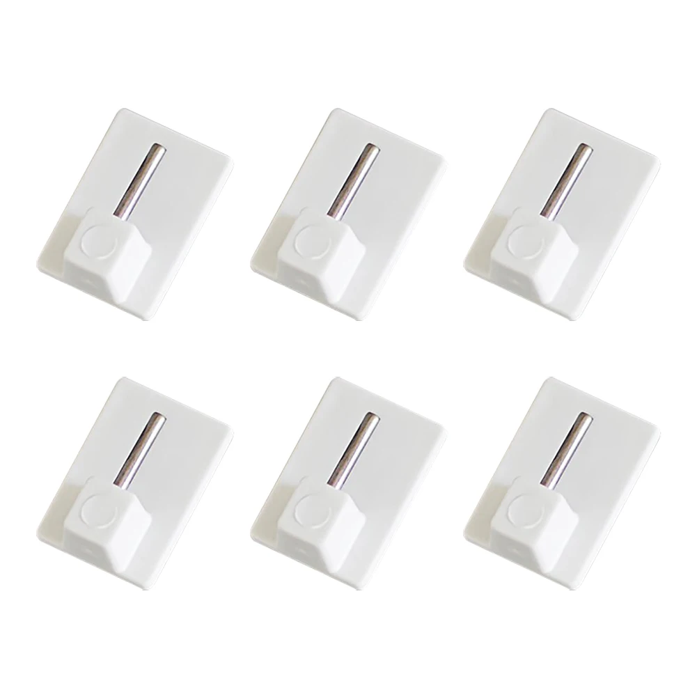 6pcs of self-adhesive wall hook curtain buckle curtain hooks buckle accessories Accessories Room