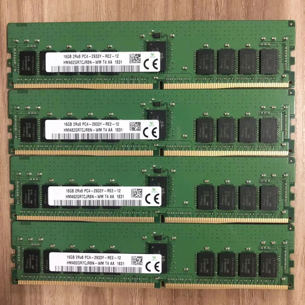 ذاكرة خادم عالية الجودة ، 2RX8 ، DDR4 ، PC4-2933Y-RE2 ، HMA82GR7CJR8N-WM ، T4 ، 16GB ، 16GB ، الشحن السريع ، 1 قطعة