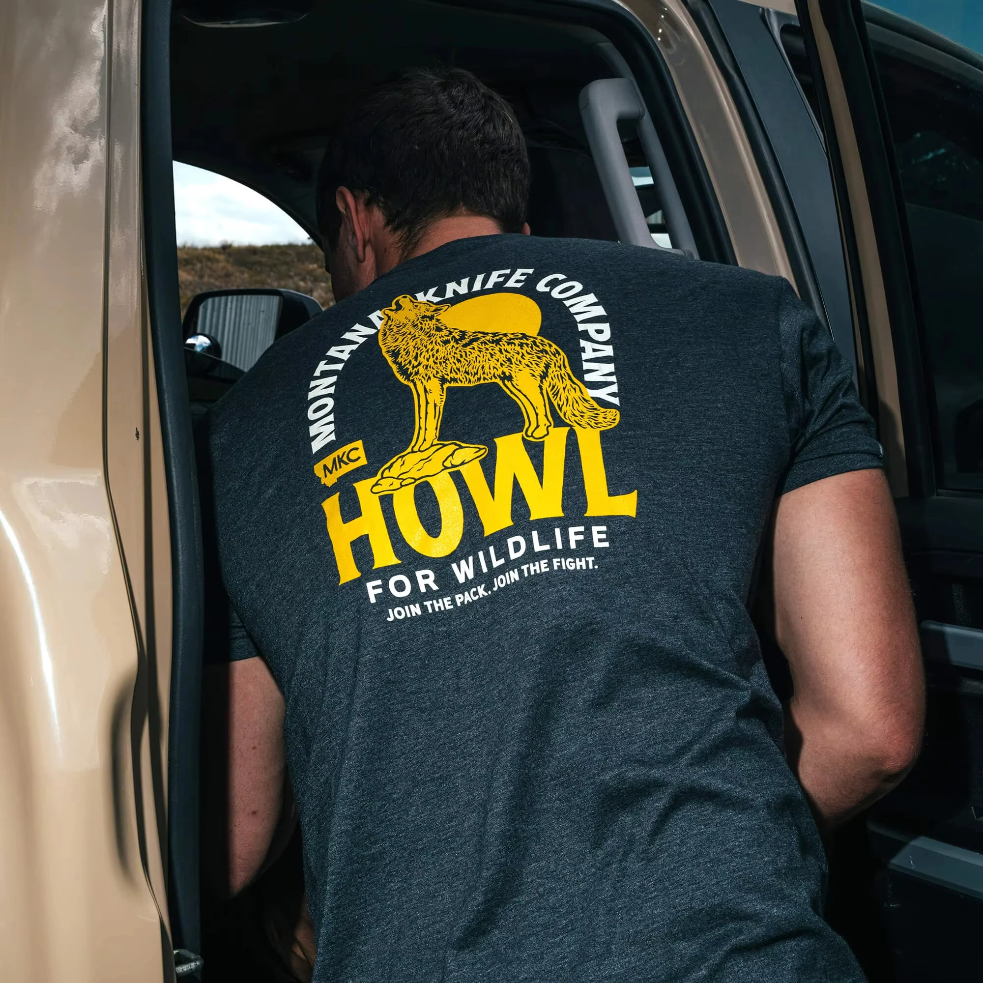 MKC X HOWL FOR WILDLIFE TEE Tactical T-Shirt High-end Luxury Unisex Style Both of Men and Women