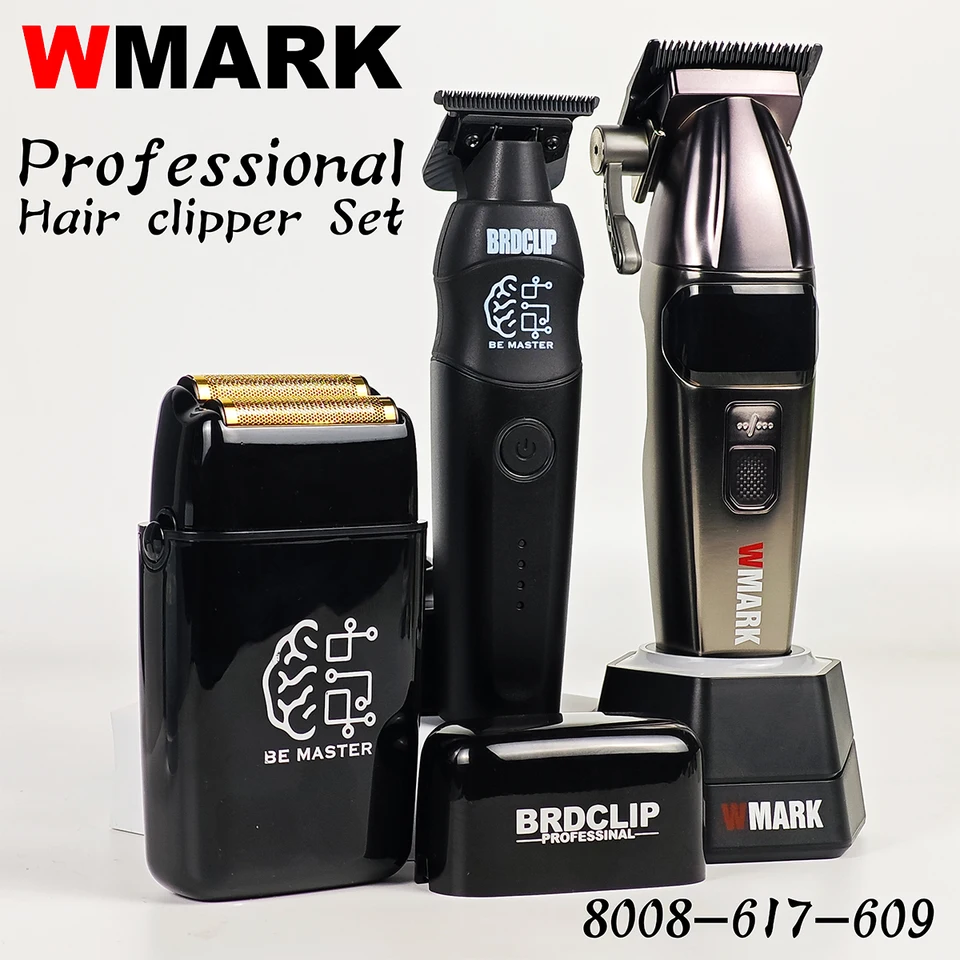 プロ用電動バリカンセット WMARK 8008-617-609 ヘアトリマー 9000RPM