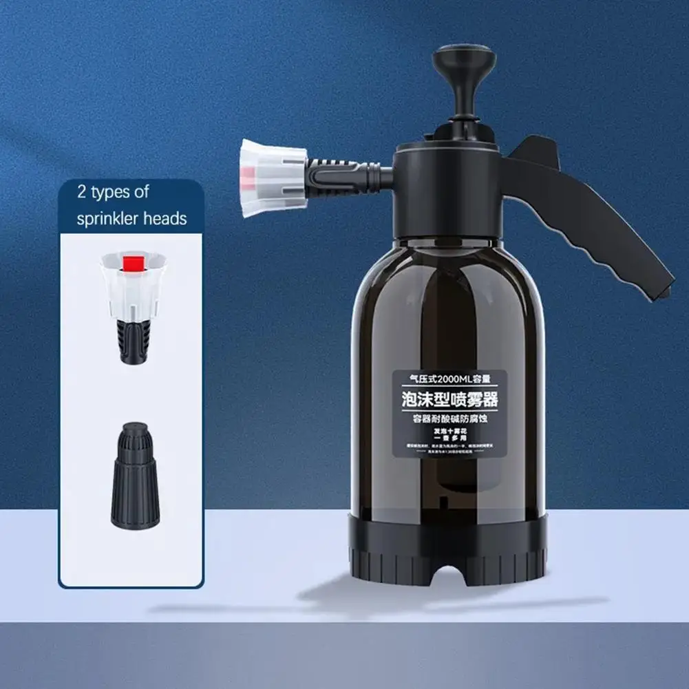 

2L Hand Pump Foam Sprayer Snow Foam Gun Nozzle With Pressure Car Relief Wash Bottle Spray Cleaning Valve Tools Window L5U1