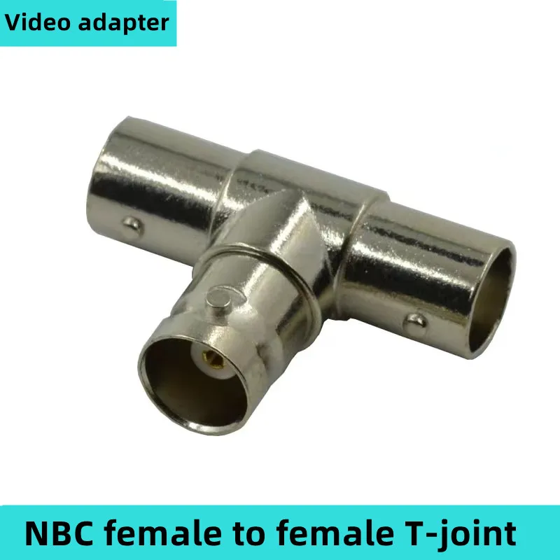 

Q9 3-way video monitoring signal conversion head BNC bus 3-way camera 3-way one-to-two video head T-type connector 10PCS