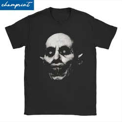 Vintage Nosferatu The Vampire T-Shirt for Men Women Pure Cotton T Shirts Halloween Gothic Horror Tee Shirt Plus Size Clothes