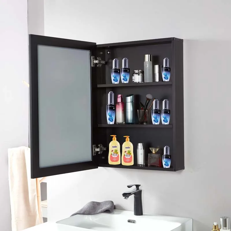 Factory New Design Modern Storage Wall Shelf Aluminum Bathroom Cabinet Combination Bathroom Smart Waterproof Mirror Cabinet